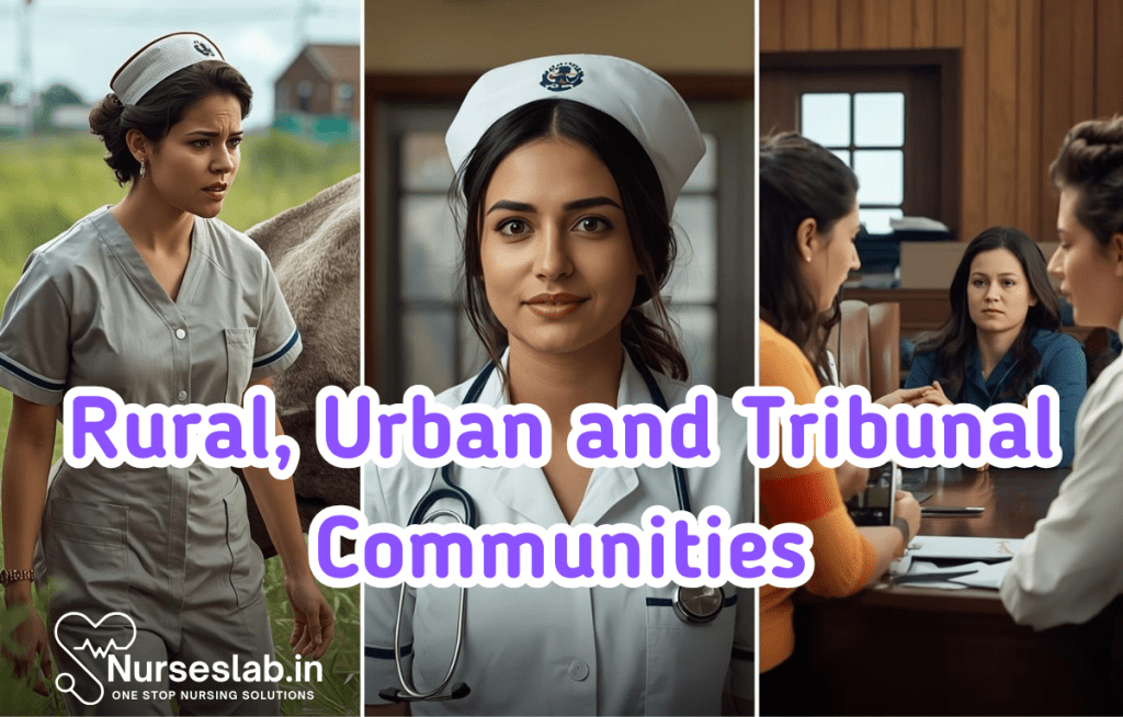 Rural, Urban and Tribunal Communities